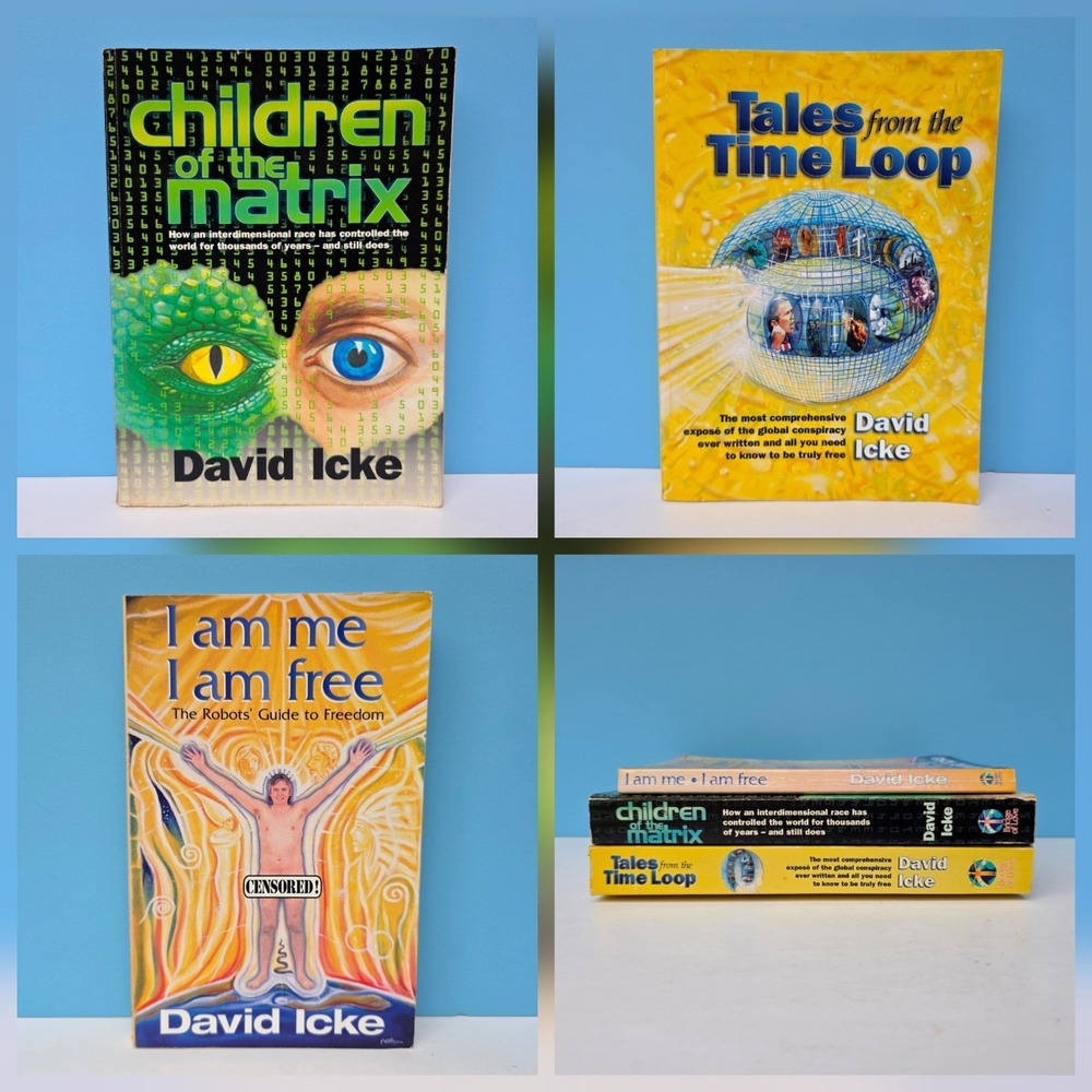 David Icke Book Lot of 3 • Children of the  Matrix, Tales from the Time Loop ...